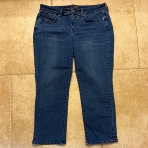 NYDJ Dark Blue Ankle Jeans Sheri Slim